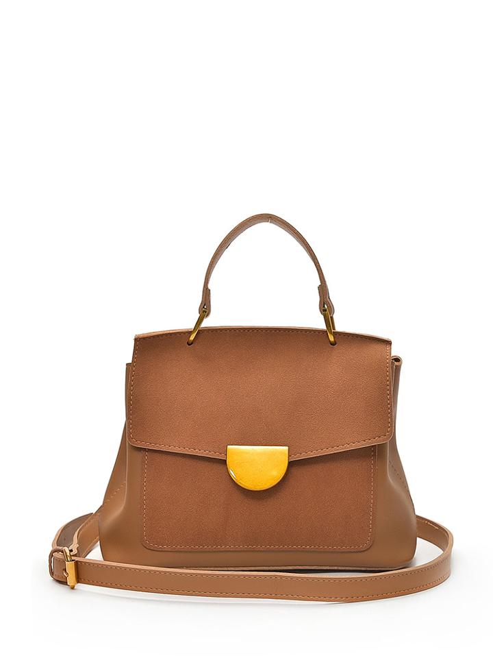 Romwe Metal Detail Flap Grab Bag
