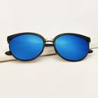 Romwe Guys Solid Frame Tinted Lens Sunglasses