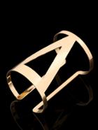 Romwe Triangle Cutout Cuff Bracelet