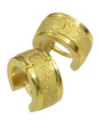 Romwe Gold Plated Small Clip On Earrings