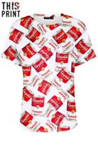 Romwe This Is Print Tomato Can Print T-shirt