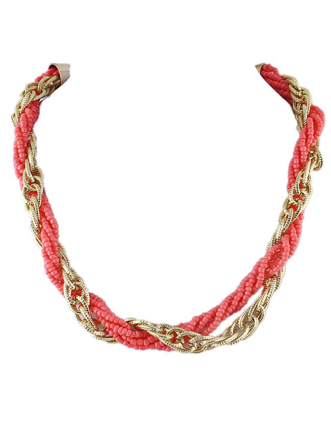 Romwe Latest Design Layered Beads Choker Necklace