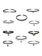 Romwe Star & Tassel Detail Choker Set