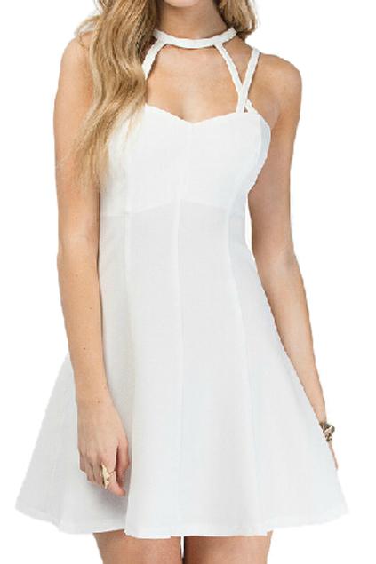 Romwe Cut-out A-line Slim Sexy Dress