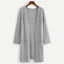 Romwe Pocket Decoration Solid Coat