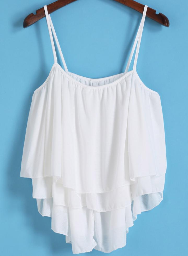 Romwe Spaghetti Strap Loose Cami Top