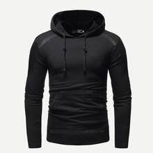 Romwe Guys Tape Detail Hooded Sweatshirt
