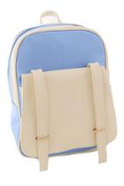 Romwe Double Buckles Color Block Backpack