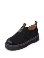 Romwe Suede Low Top Elastic Boots