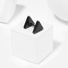 Romwe Men Double Triangle Stud Earring 1pc