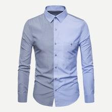 Romwe Men Color Block Shirt