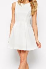 Romwe Round Neck Sleeveless Flare Dress