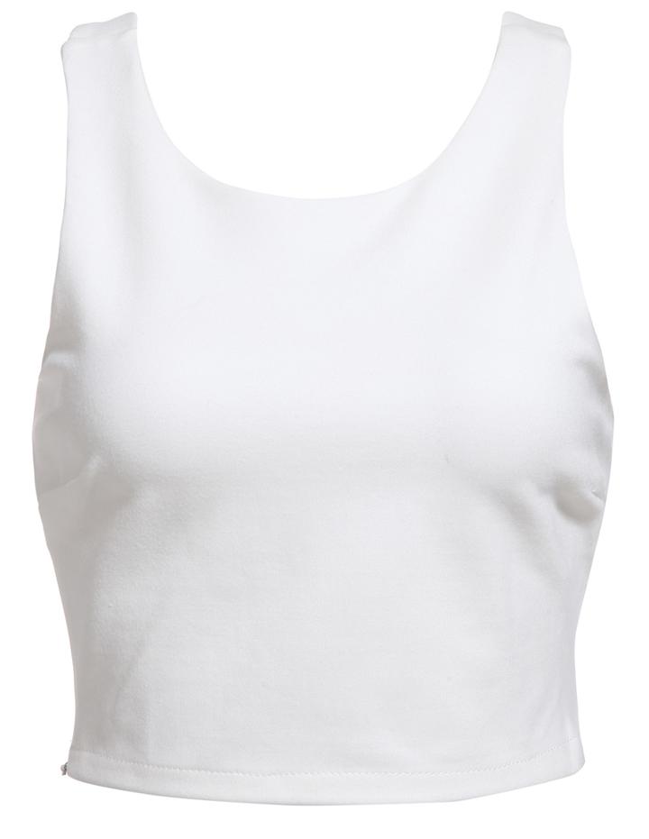 Romwe Round Neck With Zipper Slim Tank Top