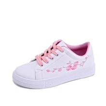 Romwe Flower Embroidery Detail Sneakers