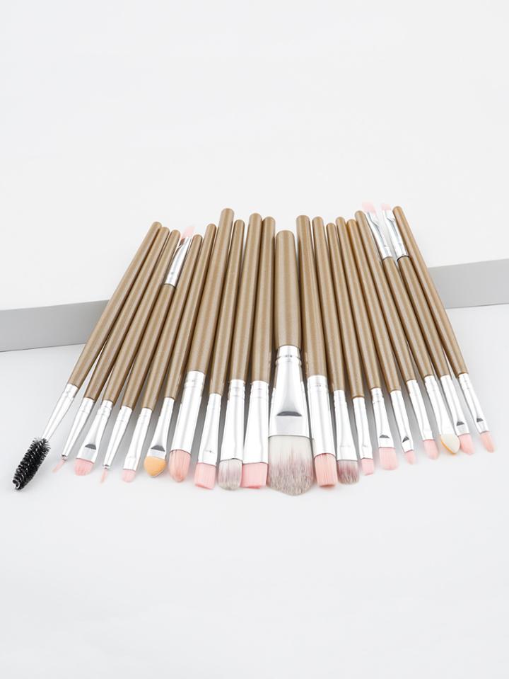 Romwe Two Tone Handle Makeup Brush 20pcs