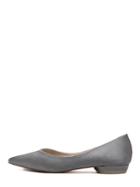 Romwe Grey Star Style Pointed Toe Flats