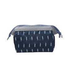 Romwe Leaf Print Makeup Storage Bag