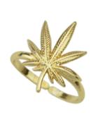 Romwe Gold Plated Flower Shape Ring