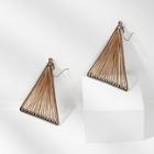 Romwe Triangle Shaped String Tribal Drop Earrings