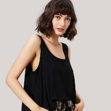 Romwe Tank Top & Leopard Print Pants Pj Set