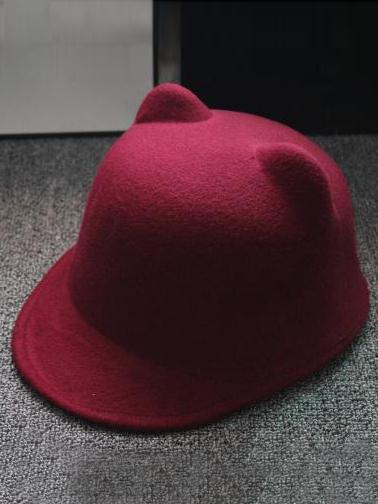 Romwe Cat Ears Wool Hat