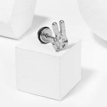 Romwe Men Hand Stud Earring 1pc