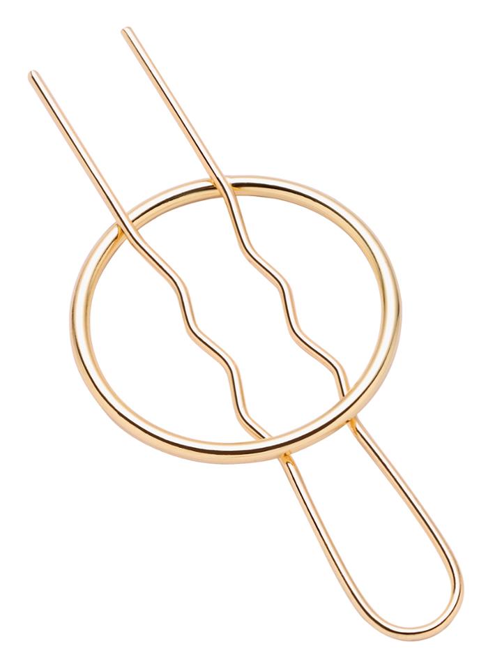 Romwe Gold Plated Geometric Hair Pin