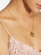 Romwe Round Drop Chain Necklace