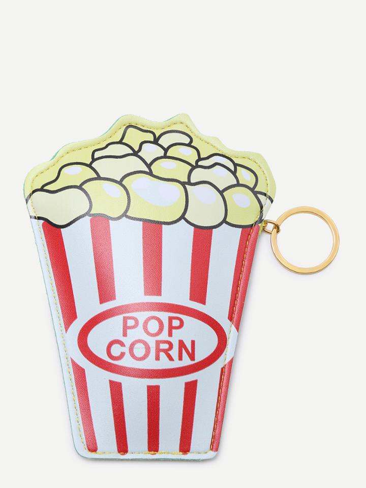 Romwe Popcorn Shaped Zipper Closure Wallet