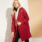 Romwe Drawstring Hem Zip Up Hoodie Jacket