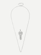 Romwe Hoop Earring 1pcs & Necklace With Detachable Key