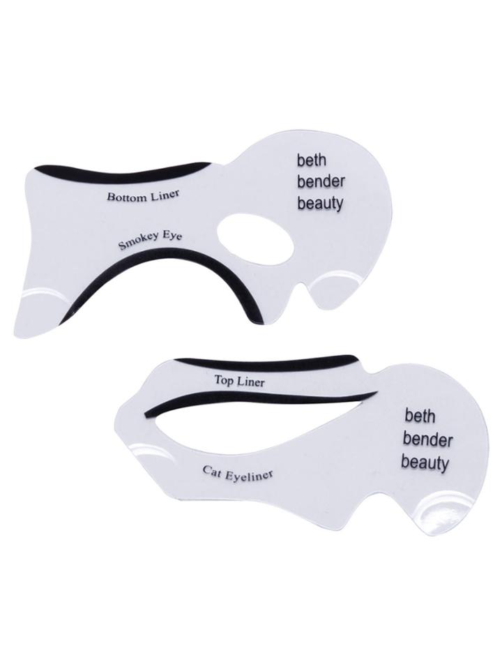 Romwe Two Different Shaped Eyeliner Auxiliary Cards Beauty Tools