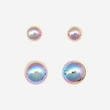 Romwe Faux Pearl Stud Earrings 2pairs