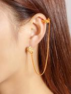 Romwe Rhinestone Chain Design Ear Cuff 1pcs