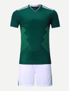 Romwe Men Mexico Football Host Team T-shirt With Shorts