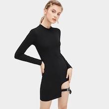 Romwe Asymmetrical Hem Skinny Dress