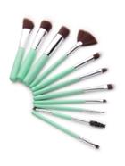 Romwe Mint Green Delicate Makeup Brush Set