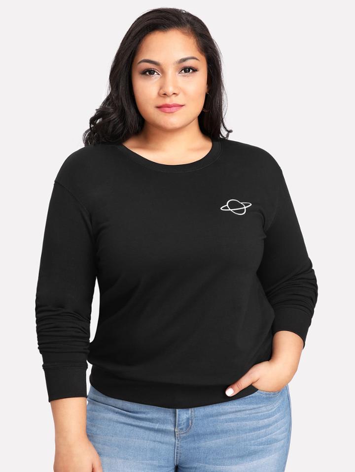 Romwe Galaxy Print Sweatshirt