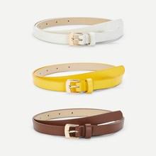 Romwe Metal Buckle Belt 3pack