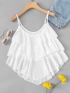 Romwe Asymmetrical Tiered Cami Top