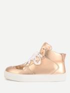 Romwe Lace Up High Top Pu Sneakers