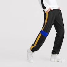 Romwe Guys Elastic Hem Color Block Sweatpants