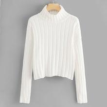Romwe Mock Neck Form Fitting Sweater