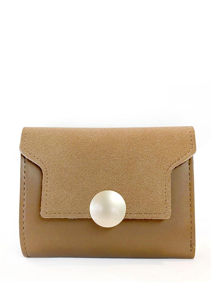 Romwe Metal Closure Envelope Wallet