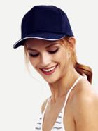 Romwe Navy Basic Cotton Baseball Hat