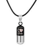 Romwe Two Tone Bottle Drop Necklace