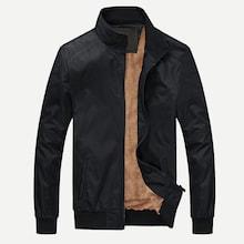 Romwe Men Solid Jacket