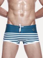 Romwe Striped Beach Shorts