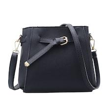 Romwe Drawstring Buckle Crossbody Bag