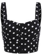 Romwe Spaghetti Strap Polka Dot Black Cami Top